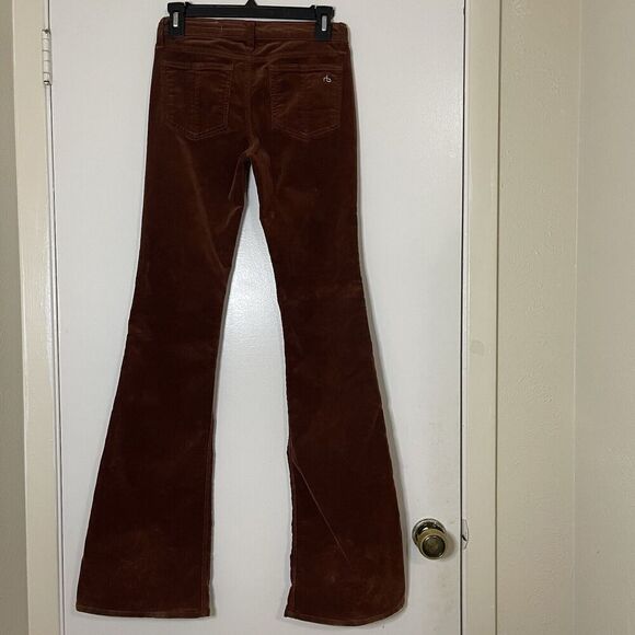 Rag & Bone Elephant Bell Corduroy Pants Cognac brown size US 24 - Picture 3 of 7